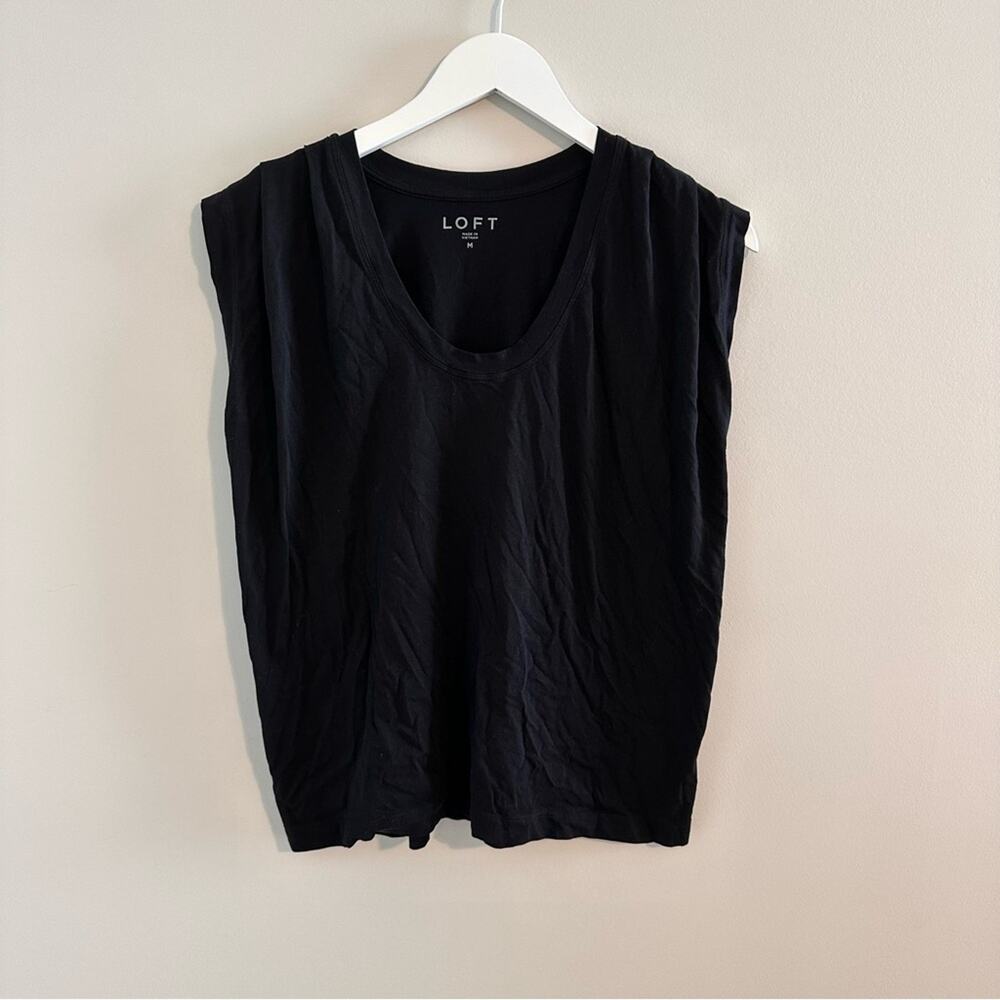 LOFT | Cap Pleat Sleeve Knit Top